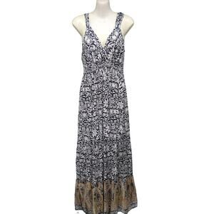 Ellen Parker Maxi Dress with Straps, Multi Color, Size L‎